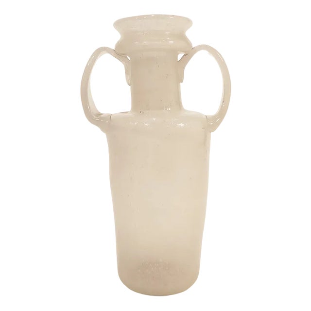 Murano Crystal Vase attributed to Flavio Poli for Vetri d'Art, 1940s For Sale