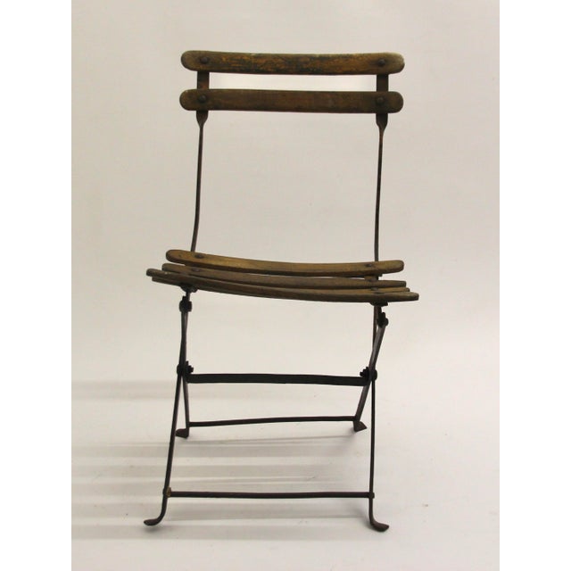 French Childrens Garden Folding Chair, 1930s For Sale - Image 6 of 7