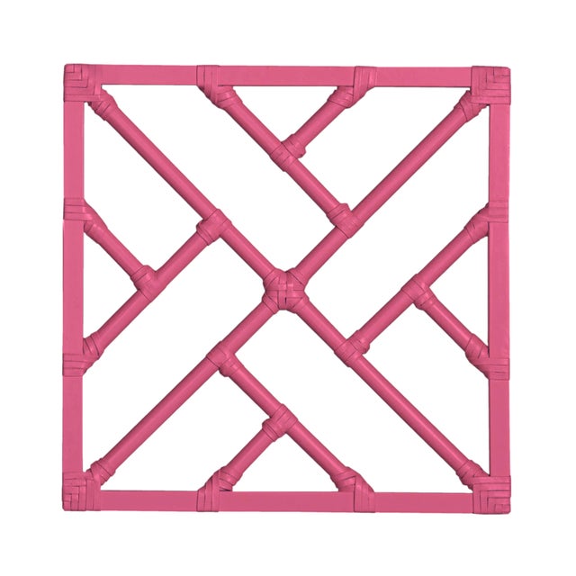 Hot Pink Chippendale Writing Desk - Pink For Sale - Image 8 of 9