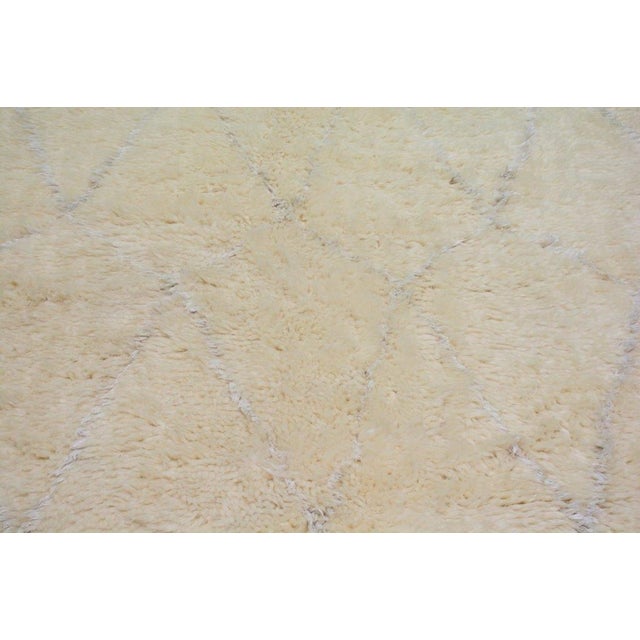 Moroccan Modern Hand Knotted Wool Rug, 6'x9' For Sale - Image 4 of 6