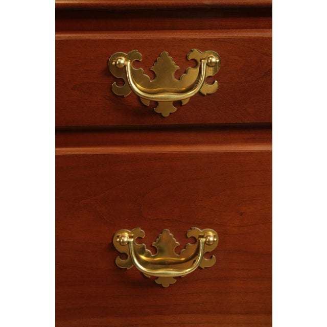 Suters Hand Crafted Solid Cherry Queen Anne Highboy Chest For Sale - Image 9 of 13