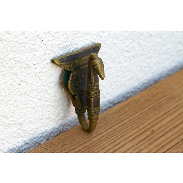 19th Century Antique Lotus Bud Saddle Hook For Sale - Image 5 of 8