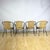 Black Garden Chairs in Wrought Iron and Woven Wicker, 1970s, Set of 4 For Sale - Image 8 of 18