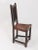 Arts & Crafts Oak and Leather Arrow Head Side Chair, 1890s For Sale - Image 5 of 12