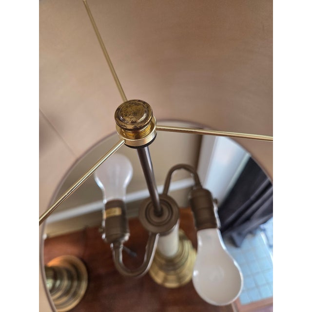 Stiffel Vintage Mid Century Modern Brass Stiffel Lamps - A Pair For Sale - Image 4 of 16