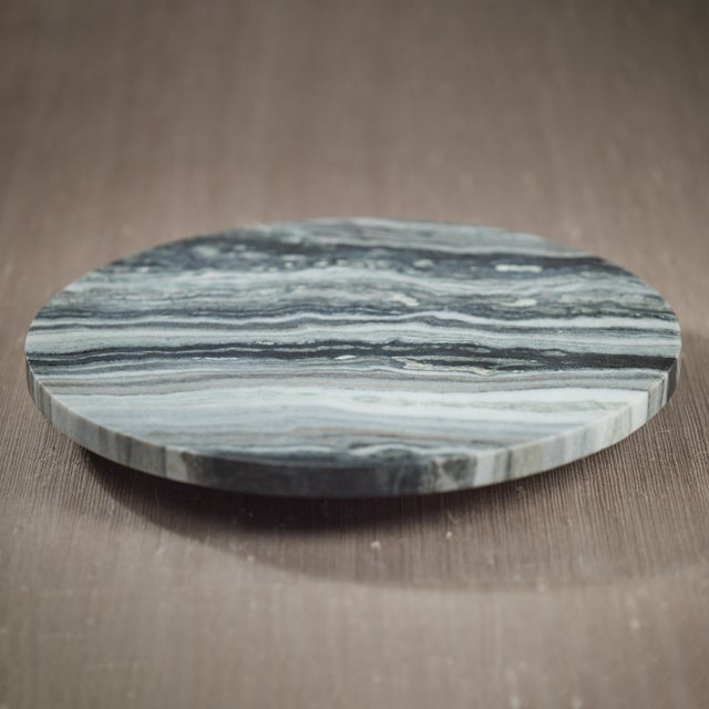 2020s Casoria Black Marble Lazy Susan For Sale - Image 5 of 6