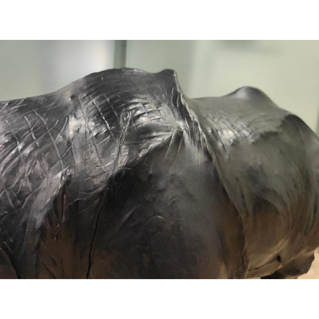 Large Leather Rhinoceros, 1950s For Sale - Image 13 of 18
