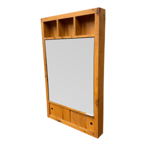 Bespoke Wood + Mirror Wall Cabinet