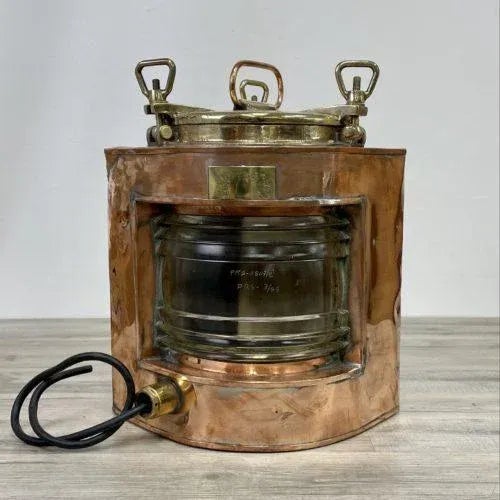 Vintage Polish Single Stacked Fresnel Lens Corner Running Light For Sale - Image 10 of 10