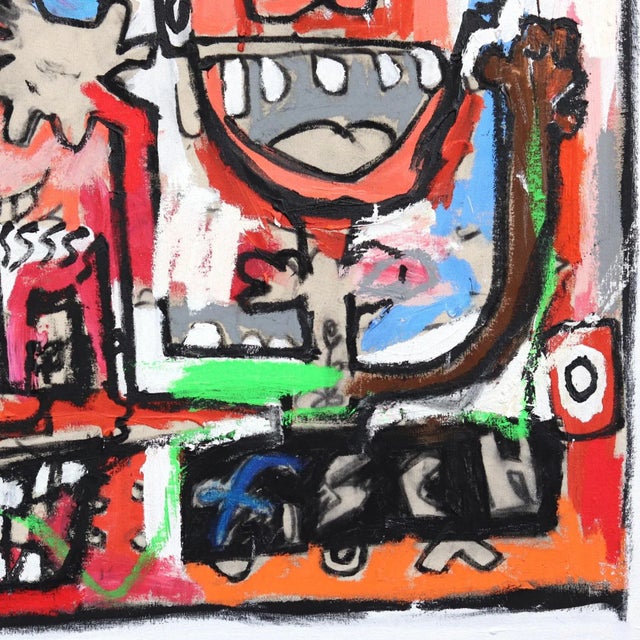 Large Expressionist Original Artwork "My Litmus" Contemporary Abstract Mixed-Media Painting by Jonas Fisch For Sale In Los Angeles - Image 6 of 9