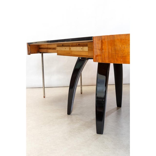 Wood Dining Table by Jindrich Halabala for Up Zavody, 1920s For Sale - Image 7 of 13