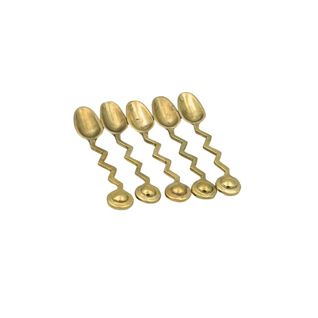 Trobar Coffee Spoons Set by Sebastiao Lobo/Trobar, Set of 5 For Sale - Image 9 of 12