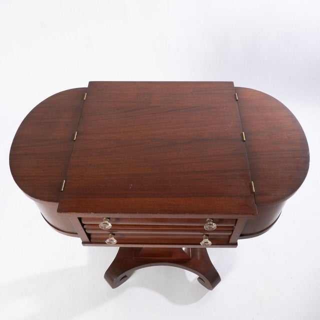 Early 20th Century Empire Style Mahogany Sewing Stand For Sale - Image 5 of 13