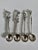Metal Four Sterling Silver Sugar or Salt Spoons For Sale - Image 7 of 10