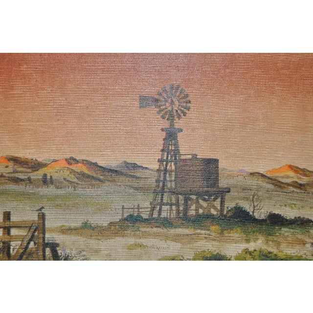 Forrest Hibbits "California Country Farm" Oil Painting c.1970 For Sale In San Francisco - Image 6 of 8