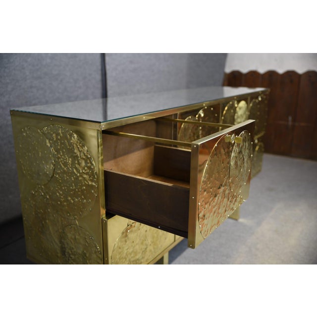 Brass and Birch Sideboard from Justfurnituress SRL For Sale - Image 10 of 13