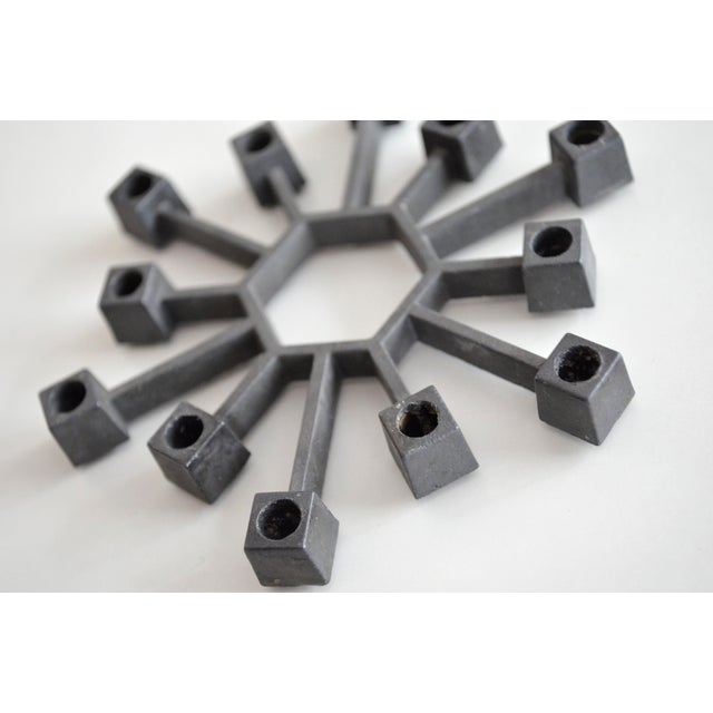 Cast Iron Candleholder by Jens H. Quistgaard for Paro, 1960s For Sale - Image 3 of 6