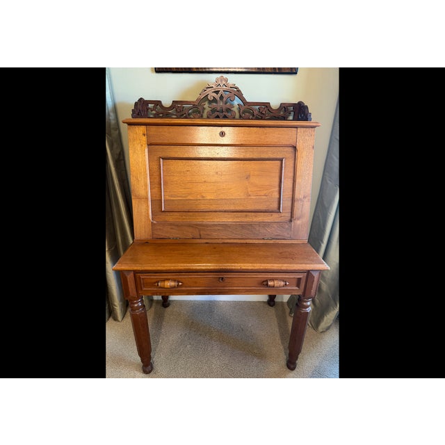 American Early 19th Century American Fall Front Plantation Desk For Sale - Image 3 of 6