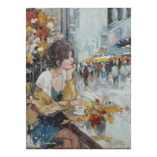 Original Oil Painting of Girl Portrait For Sale