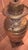 Brown Victorian Porcelain Kerosene Lamp with Decorative Base, 1890s For Sale - Image 8 of 14
