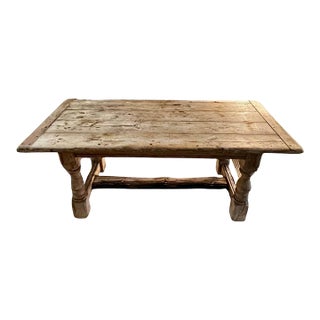 French Weathered Oak Dining Table For Sale