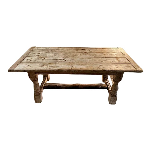 French Weathered Oak Dining Table For Sale