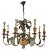 Lacquered Tin and Wood Chandelier, 1973 For Sale