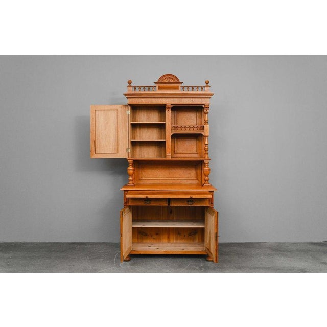 Gründerzeit Sideboard in Oak, 19th Century For Sale - Image 3 of 18