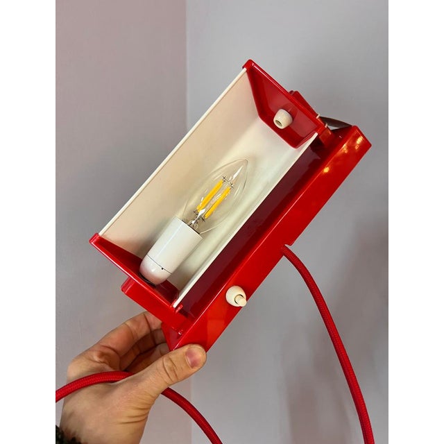 Red and Gold Wall Lamp from Lyfa For Sale - Image 10 of 11