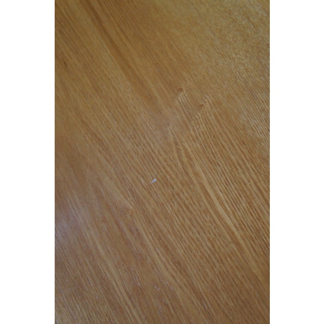 Ralph Lauren Geometric Modern Round Ash Lauren Studio Dining Breakfast Table 68" For Sale - Image 11 of 12