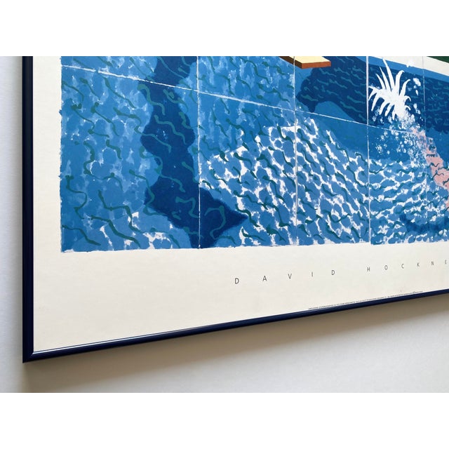 David Hockney Vintage 1994 Lithograph Print Framed Large Pop Art Poster " Le Plongeur ( Paper Pool 18 ) " 1978 For Sale - Image 9 of 18