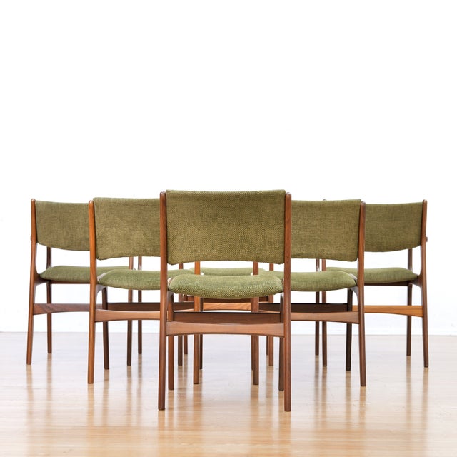 Set of Six Danish Modern Dining Chairs by Dyrlund Furniture For Sale - Image 10 of 12
