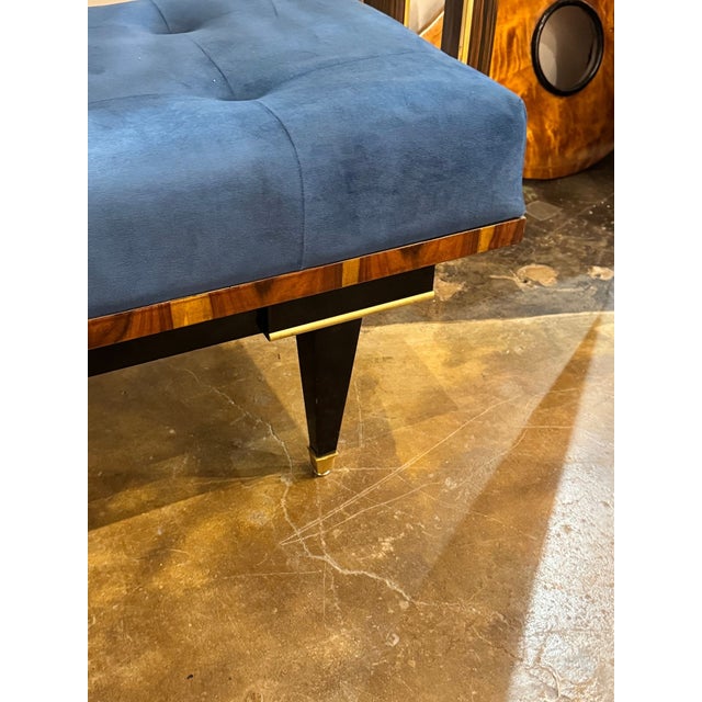 Early 21st Century Italian MCM Art Deco Design Bench For Sale - Image 5 of 7