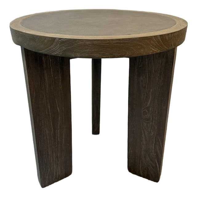 Brownstone Royce Teak Side Table For Sale