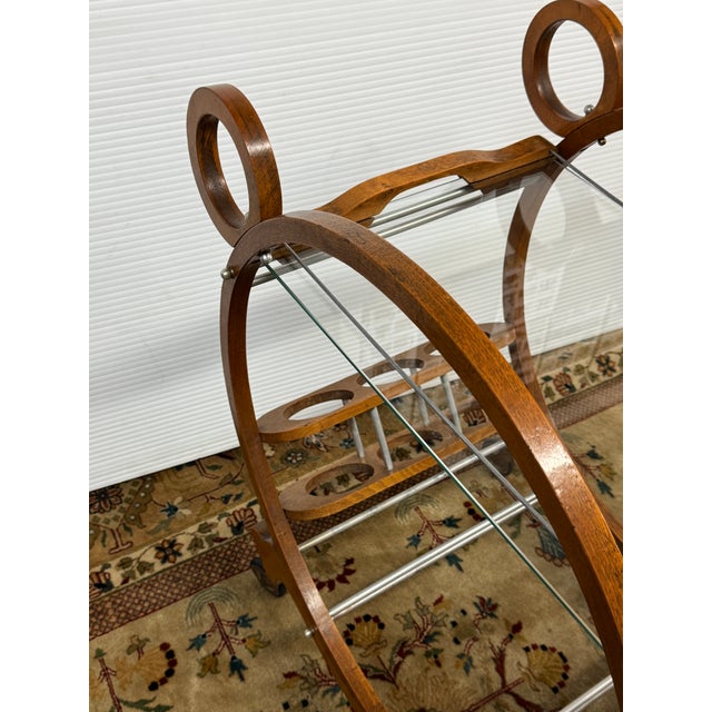Art Deco Art Deco Italian Bar Cart, Circa 1940's For Sale - Image 3 of 12