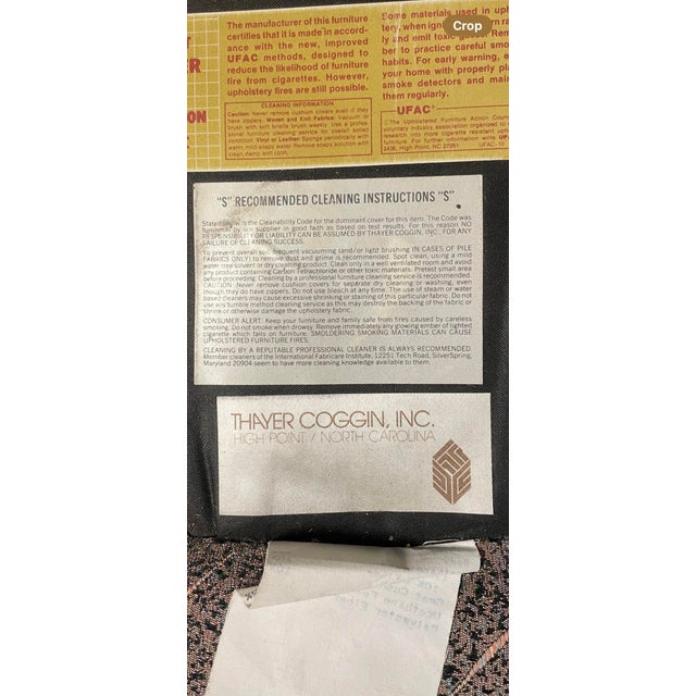 Gray 1960s Milo Baughman for Thayer Coggin Mid-Century Swivel Rocking Accent Chairs For Sale - Image 8 of 8