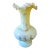 Vintage Fenton Burmese Ruffled Vase | Hand-Blown Mid-Century Art Glass For Sale