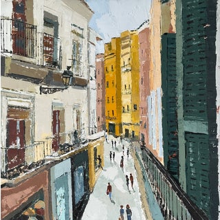 "My Room With a View" Original Modern Oil Painting, by Jennifer Hohlfelder For Sale