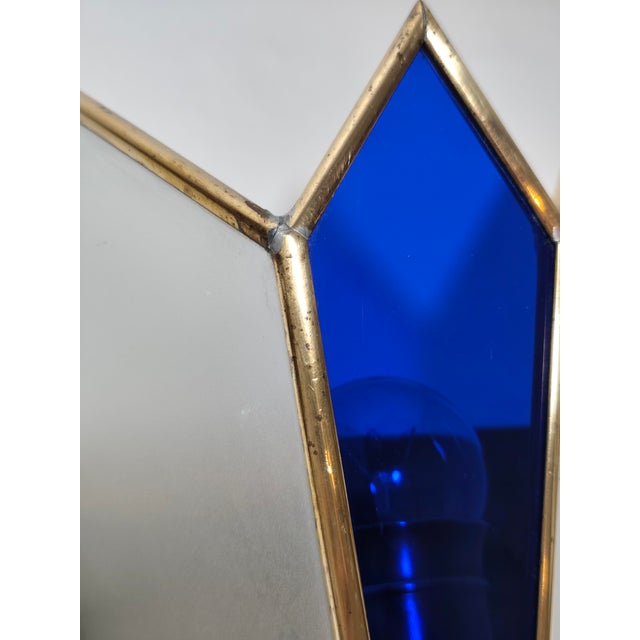 1970s Vintage Spanish Glass Wall Sconce, 1950s For Sale - Image 5 of 13