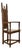 Early Medieval Carved Wooden Armchair, France, 1900s For Sale