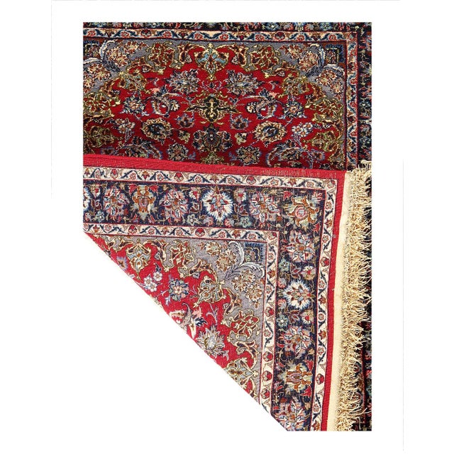 Traditional Pasargad DC Fine Hand Knotted Isfahan Rug For Sale - Image 3 of 3