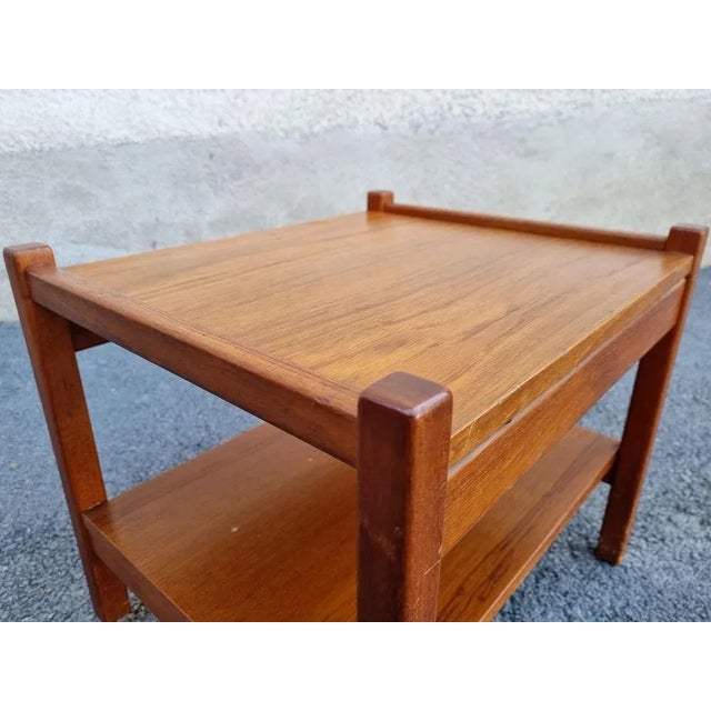 Brown Vintage Bedside Table by Ettore Sottsass for Poltronova, 1960s For Sale - Image 8 of 11