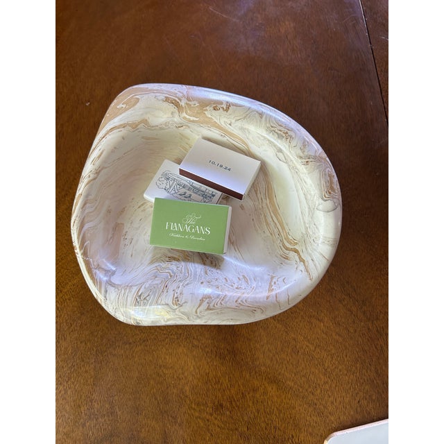 Contemporary Vintage Ceramic Organic Dish/Bowl For Sale - Image 3 of 7