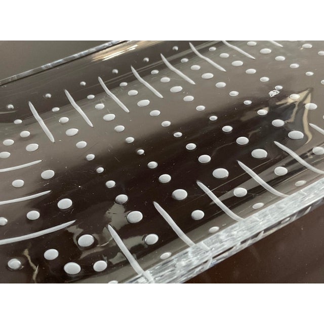 Late 20th Century Glass Dot Serving Tray For Sale In Raleigh - Image 6 of 8