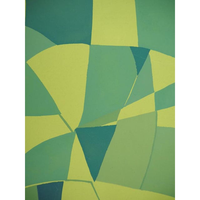 C. Dias, Brazil, Variations on Green, Lithograph & Stencil For Sale - Image 3 of 4