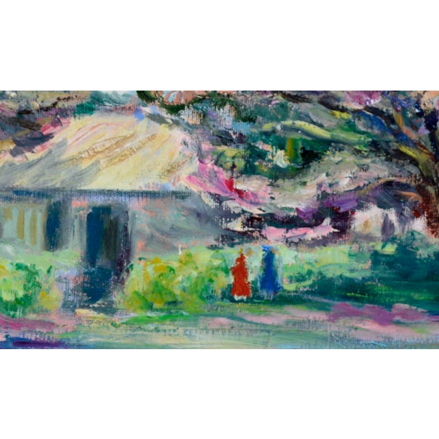 American Lilac Trees - Koloa, Kauai, Hawaii Original Oil Painting by Katherine Baldwin For Sale - Image 3 of 6