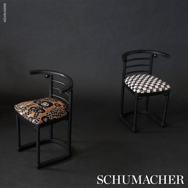 2020s SAMPLE - Schumacher Edison Velvet Fabric In Noir For Sale - Image 5 of 5