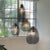 Oggetti Galvanized Iron Wire Pendant, Grey, Large - Petiole Collection by Schema for Oggetti For Sale - Image 4 of 7