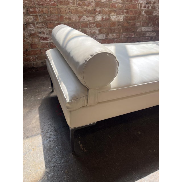 White B&b Italia White Leather Daybed by Antonio Citterio For Sale - Image 8 of 9