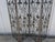 Black Antique 4 Panel Iron Screen. For Sale - Image 8 of 15